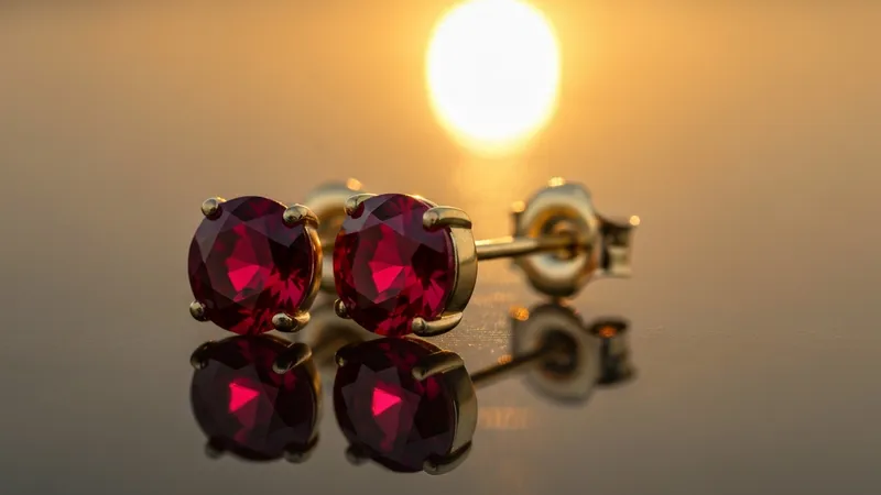 Boucle d'oreille rubis or 18 carats : guide d'achat