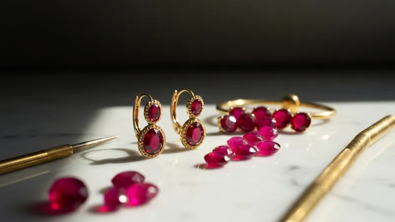 Boucles d'oreilles rubis or jaune : guide complet